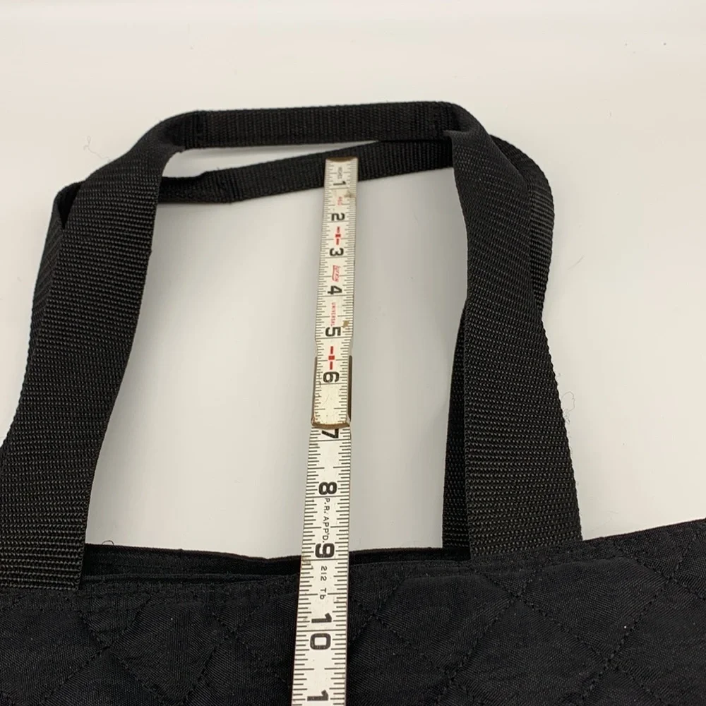 Baggallini  3 Compartment Black Quilted Bag
